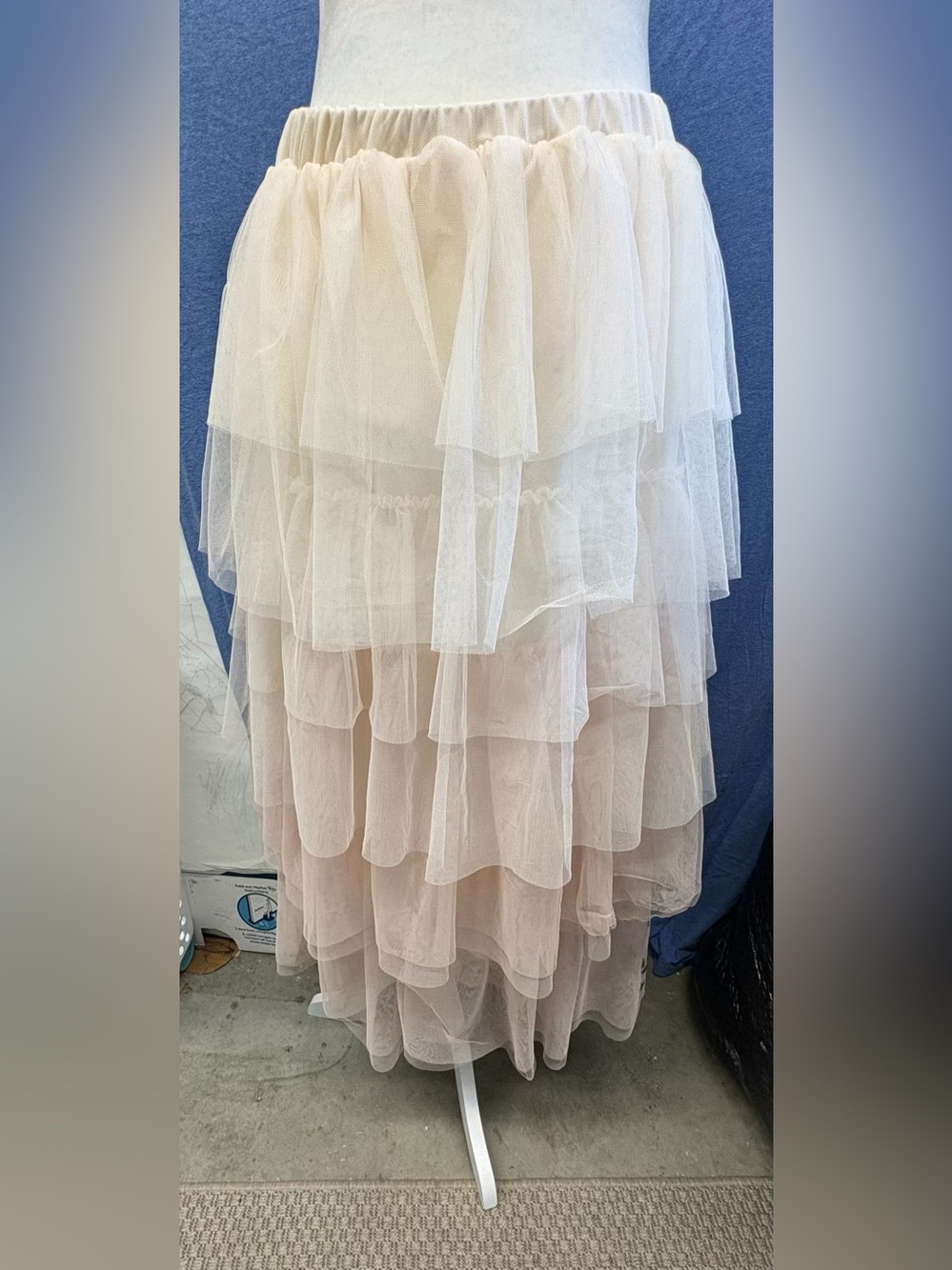 Layered Wicked Tulle Skirt in Blush